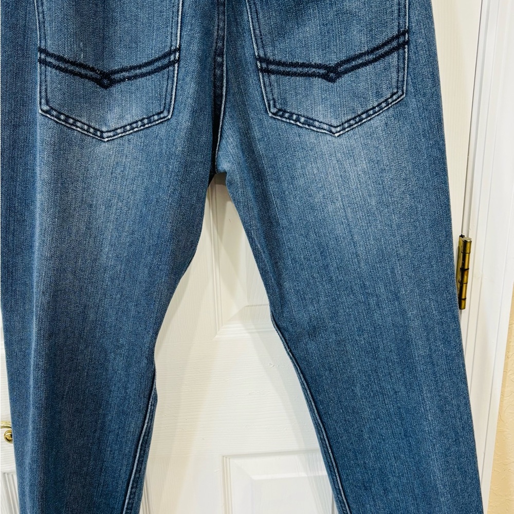 Ah Rok y2k denin Wide Leg Work Men's Blue Bootcut Jeans Size 32 waist 30 Inseam